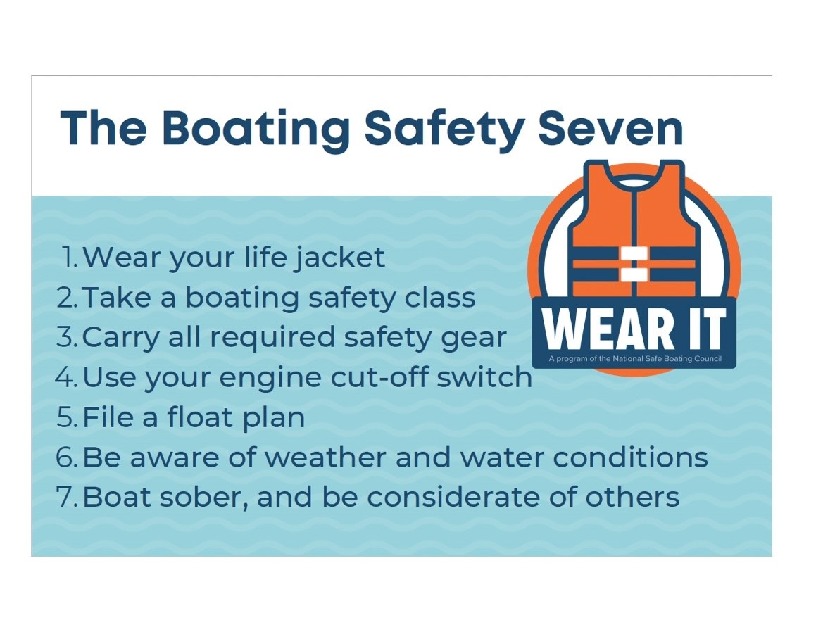 Boating Safety Seven infographic