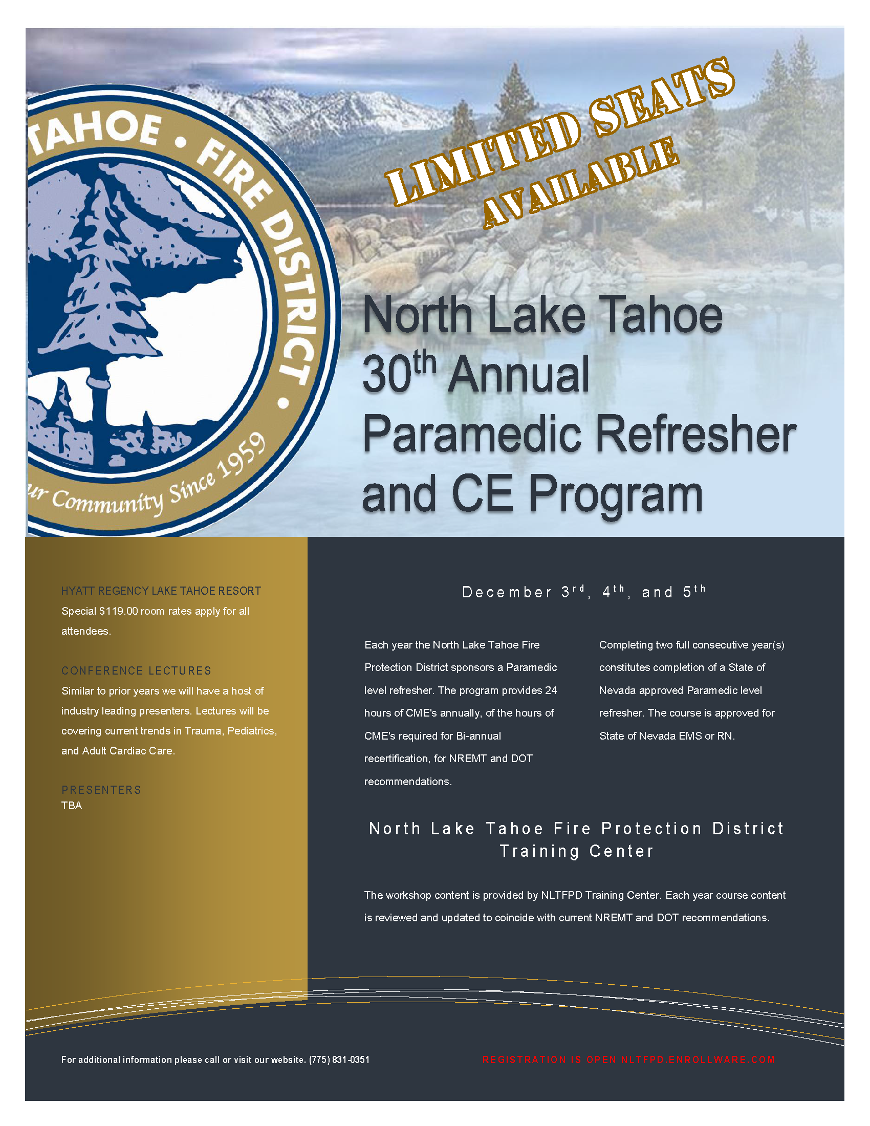 Paramedic Refresher save the date 2025