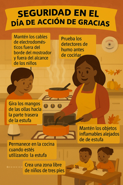 Distrito de Protección Contra Incendios del Norte del Lago Tahoe Recuerda a los Residentes Mantenerse Seguros en la Cocina Este Día de Acción de Gracias y Durante la Temporada Festiva