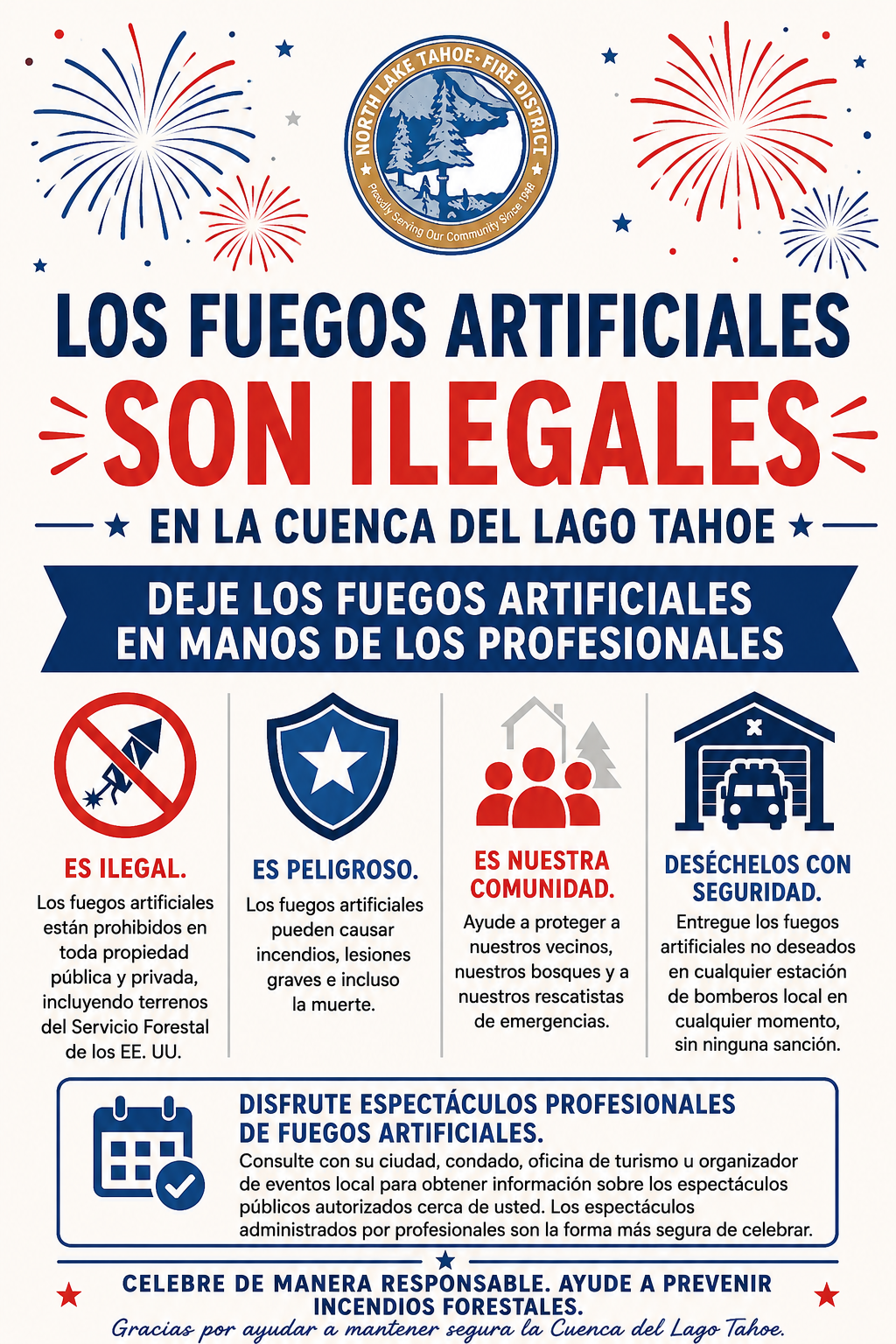 Fireworks are Illegal in LT Spanish